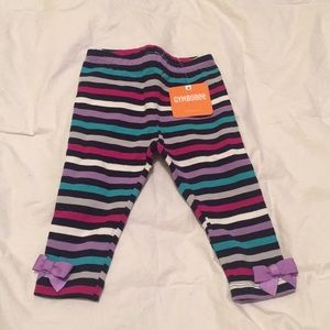 Girls striped leggings